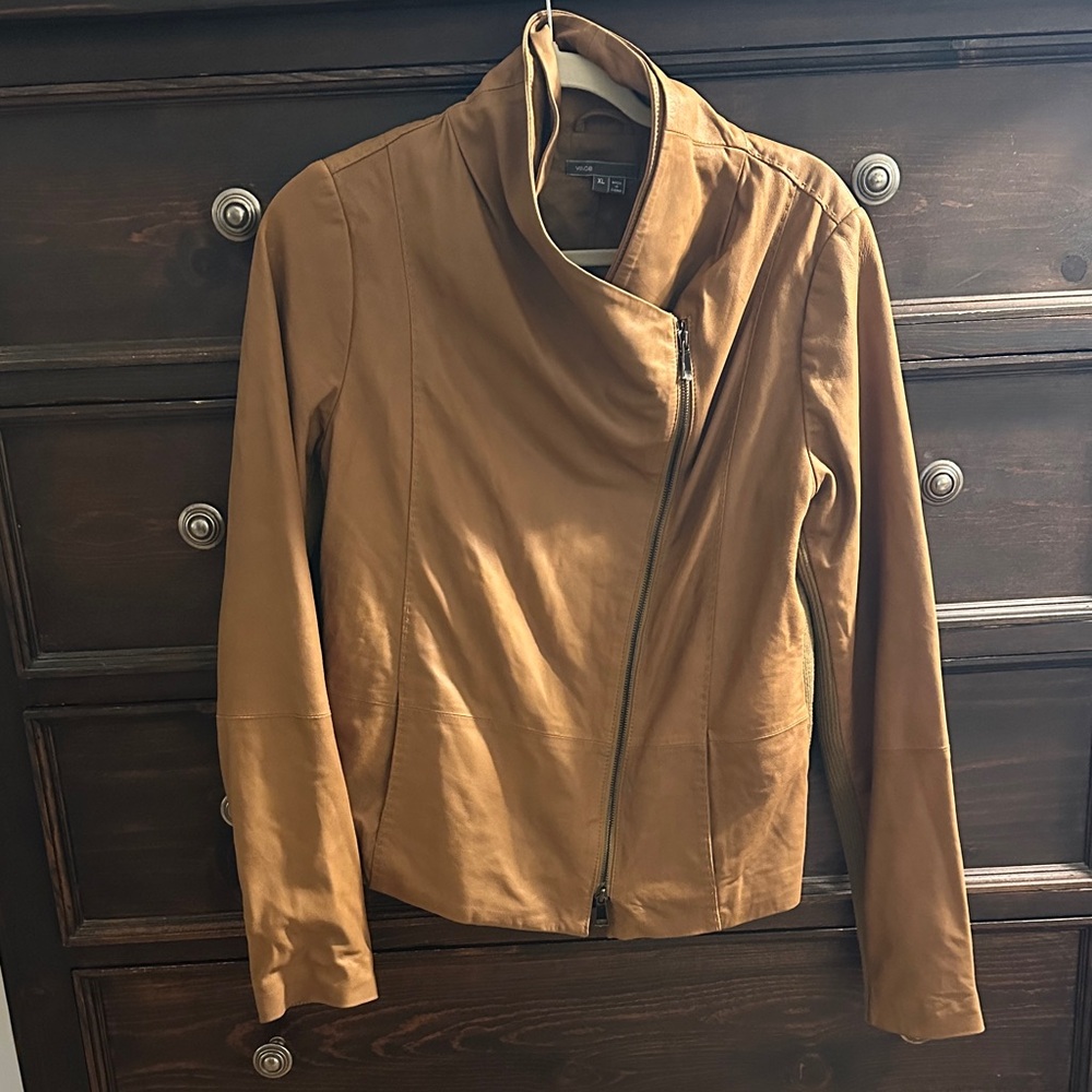 Vince Camel Leather Jacket